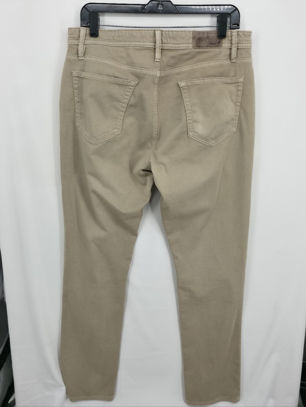 Johnnie-O Khaki 5 Pocket Pants Men's 33x32 Straight Stretch Tan Casual Golf - Picture 6 of 12